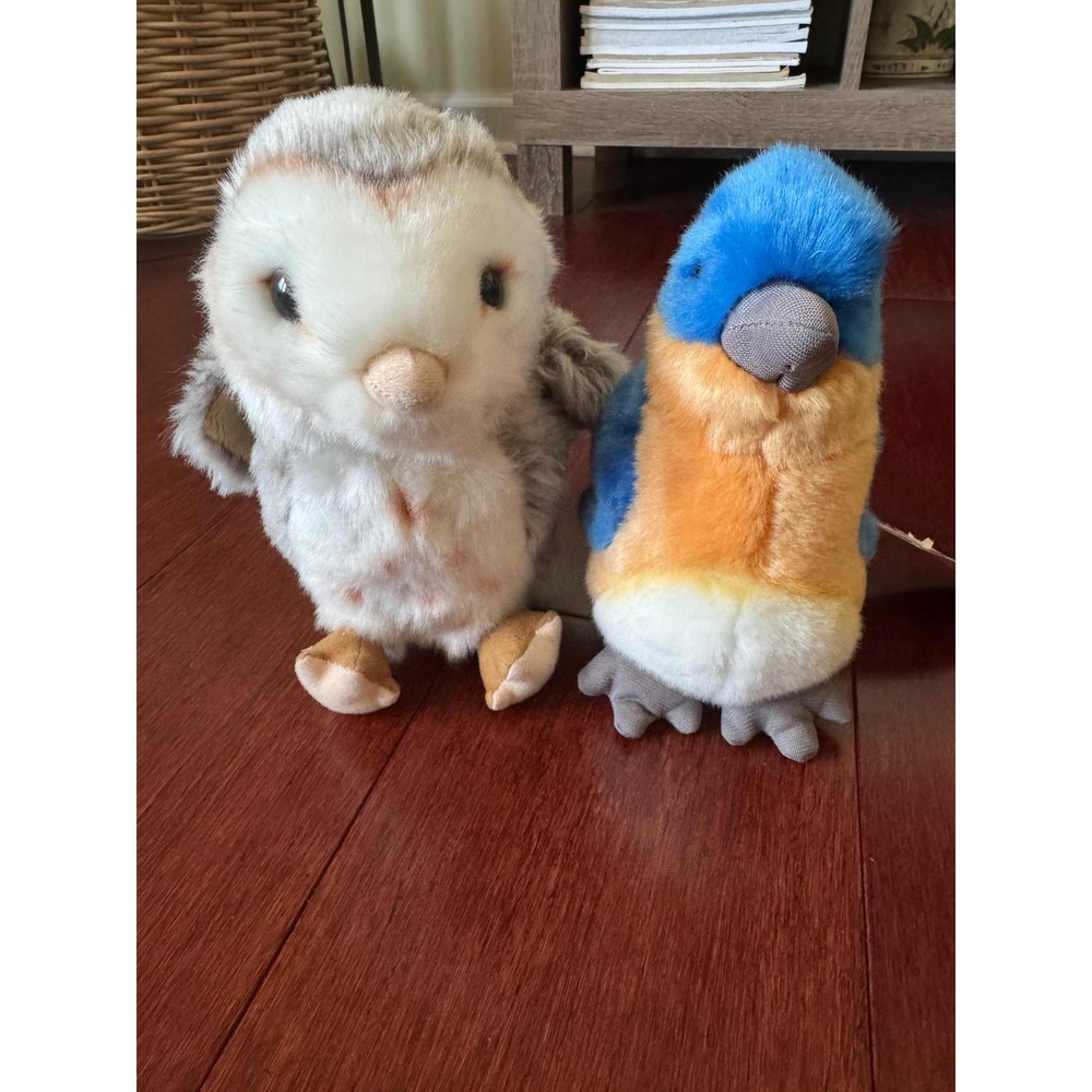 Cabin Critters Plush Bird Set Eastern Bluebird and Barn Owl Stuffed Animals 2002